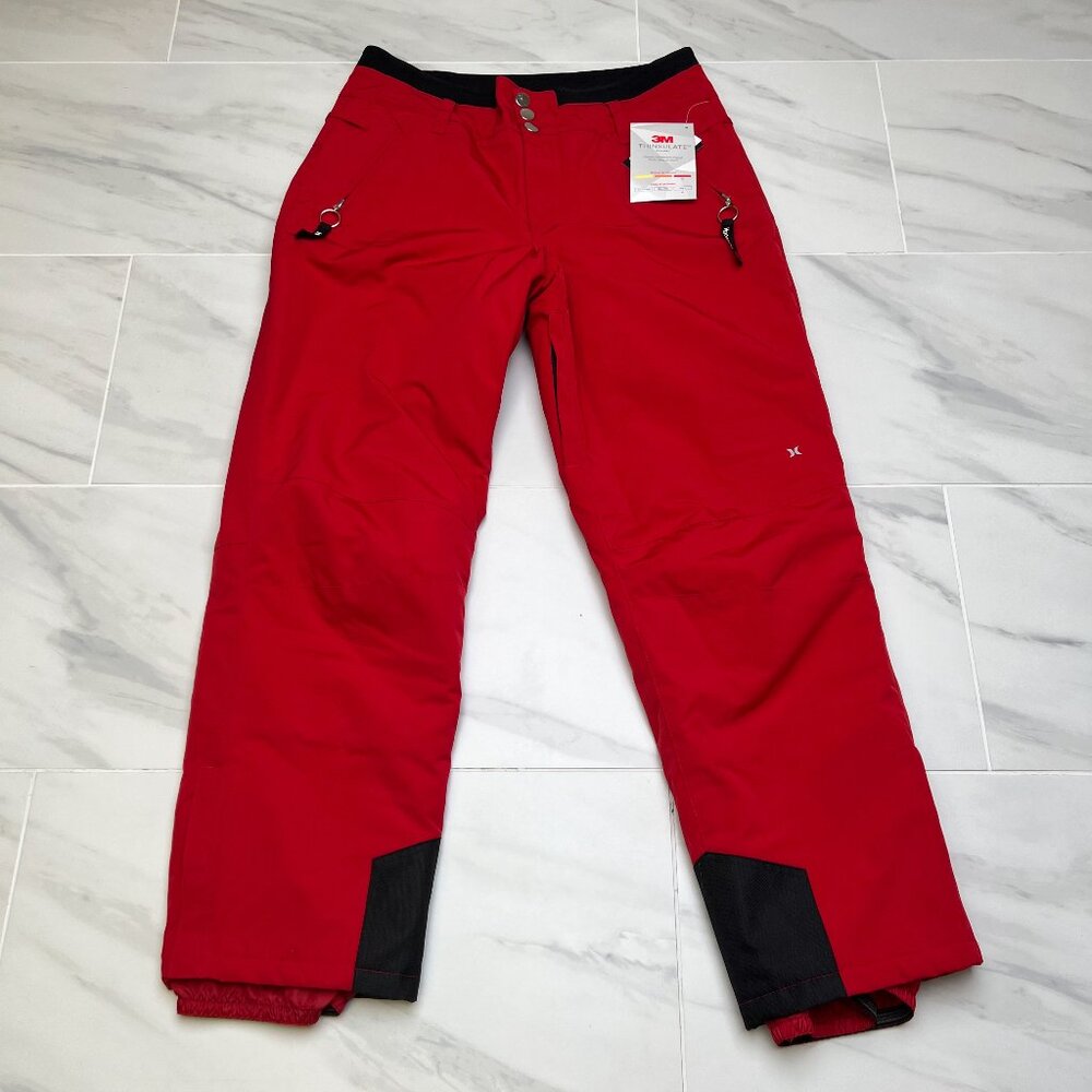 Hurley Women's Flurry Water & Wind Resistant 3M Snow Pants HUR042RED size L